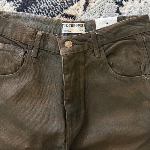 We The Free Good Luck Coated Jeans - Picture 3 of 7